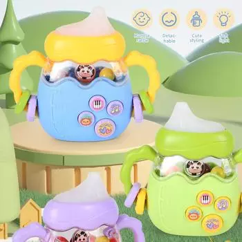 Детские развивающие игрушки для детей 0-12 месяцев Монтессори музыкальные игрушки для сна детей телефонная история с прорезыватель для зубов детский подарок розовый