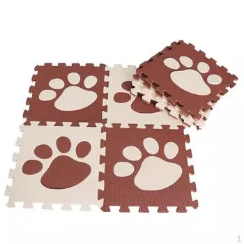 Детские развивающие игрушки-пазлы — Лапа бежевого цвета, кофе, как описано