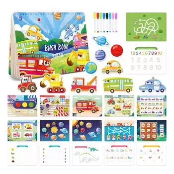 Детские развивающие книги - развивающие книги для дошкольников, новейшие развивающие книги на тему дорожного движения, игрушки для сенсорного развития и путешествий в подарок 1 мл