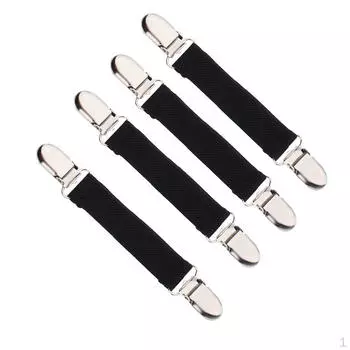 Детские резинки с металлическими зажимами для хранения чёрный