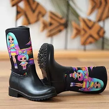 Детские резиновые сапоги с водонепроницаемой подошвой A1760-17