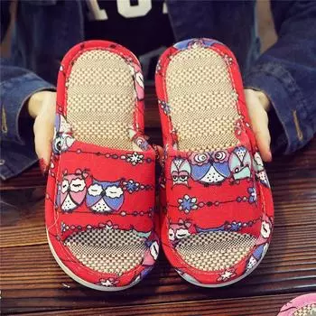 Детские Родитель-Ребенок Тканевые Противоскользящая Мягкая Подошва Мультяшные E01 Red Mother 37-38 for 36-37 feet
