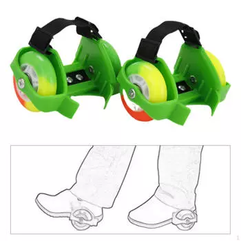 Детские роликовые коньки на каблуках, роликовые коньки со светящимися элементами для активного отдыха