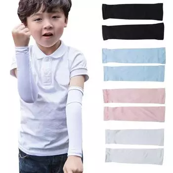 Детские рукава Солнцезащитные рукава Летние рукава из искусственного шелка, устойчивые к ультрафиолетовому излучению Детские рукава Нарукавники L