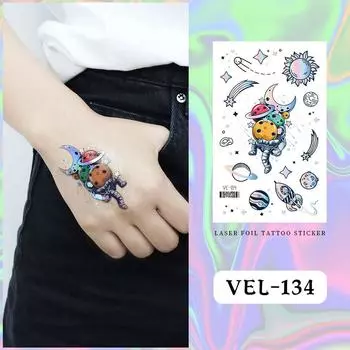 Детские съемные временные мультяшные игрушки-наклейки с изображением динозавра-единорога