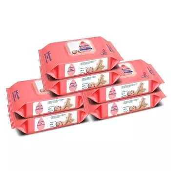 Детские салфетки для ухода за кожей (6 х 80 шт), Baby Skincare Wipes, Johnson’s Baby