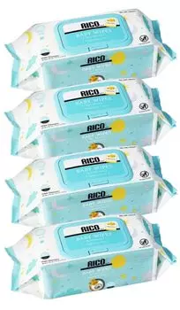 Детские салфетки RICO 80 шт. x 4 шт. набор (1pack)