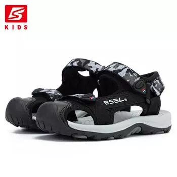 Детские сандалии Baasploa, детская пляжная обувь, летние дышащие сандалии для мальчиков, нескользящие уличные детские пляжные сандалии