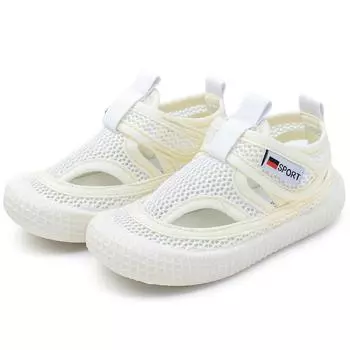 Детские сандалии Детская летняя обувь для мальчиков и девочек Полусандалии с вырезами Полые модные с закрытым носком Карамельный цвет Мягкие дышащие 21-30 21 бежевый