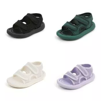 Детские сандалии для детей от 1 до 10 лет, летняя детская пляжная обувь, нескользящие сандалии с открытым носком, обувь для плавания 27