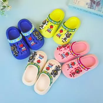 Детские сандалии и тапочки. Нескользящая детская обувь на мягкой подошве с героями мультфильмов. Домашняя домашняя обувь для девочек. Сандалии для мальчиков. Детская обувь. 150mm бежевый