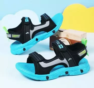 Детские сандалии Летние спортивные сандалии Пляжная обувь Обувь для мальчиков и девочек Летние сандалии Пляжная обувь 39 синий