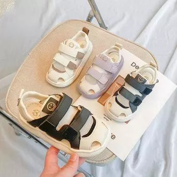 Детские сандалии, лето 2023, повседневная обувь для мальчиков, обувь для малышей, пляжная обувь для девочек 23