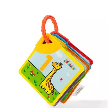 Детские сенсорные игрушки-прорезыватели - книжка для прорезывания зубов, книги из мягкой ткани, не содержащие бисфенола-А, прорезыватели для новорожденных для младенцев, младенцев 0-12 месяцев 11.5x11.5cm