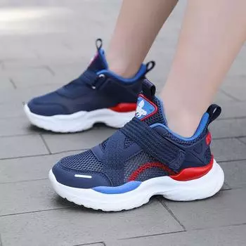 Детские сетчатые кроссовки для бега, легкие детские кроссовки для мальчиков, универсальная обувь для малышей на весну и осень, обувь для девочек 28