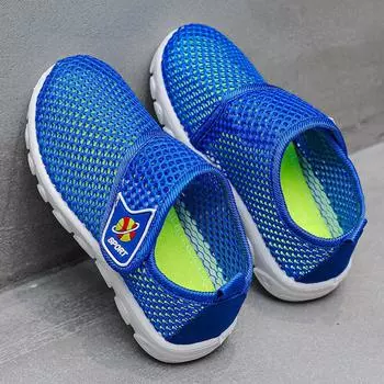 Детские сетчатые кроссовки, легкая детская обувь, повседневная дышащая обувь для мальчиков, нескользящие кроссовки для девочек, размер 21–38 38