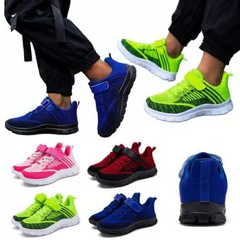 Детские сетчатые кроссовки, легкие кроссовки для бега, нескользящие, для занятий спортом на открытом воздухе, кроссовки для фитнеса, обувь для занятий в помещении и на открытом воздухе 31 зелёный