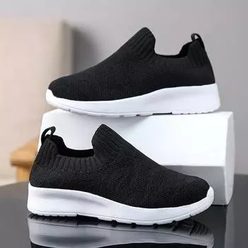 Детские сетчатые туфли Classmate, дышащая сетка, новые черные, с одной педалью, для мальчиков, спортивная обувь, детская обувь 28 чёрный