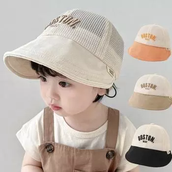 Детские шапки Летние тонкие детские шляпы от солнца Универсальные шляпы от солнца для мальчиков Большие шляпы от солнца для девочек Шляпы от солнца чёрный