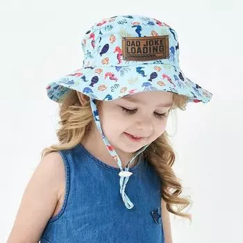 Детские шапки на заказ из искусственной кожи с нашивкой с названием, солнцезащитные шляпы, детские шапки для мальчиков и девочек, пляжные шапки, панамы M зелёный