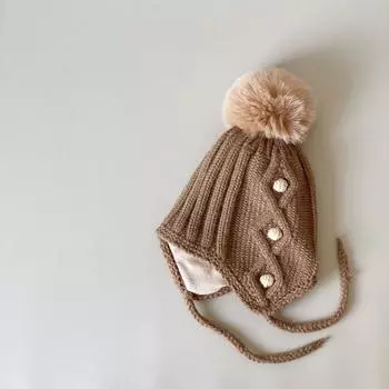Детские шапки, шарфы, комплекты из двух предметов, детские комплекты, термошапки, для мальчиков и девочек, для младенцев, вязаные шапки A-Hat