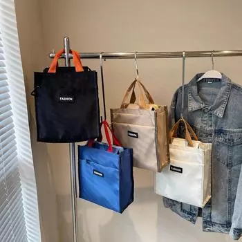 Детские школьные и репетиторские сумки - легкие водонепроницаемые холщовые сумки белый