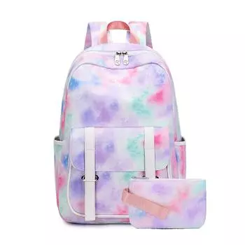 Детские школьные сумки с радужным принтом для девочек-подростков, детский ранец, водонепроницаемый школьный рюкзак для начальной школы, школьный рюкзак Mochila Infantil красный