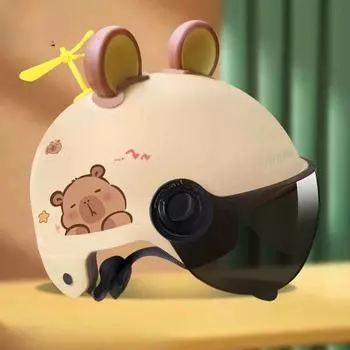 Детские шлемы National Standard для детей от 2 до 15 лет Four Seasons для мальчиков и девочек, электромобильные шлемы, симпатичные летние капюшоны