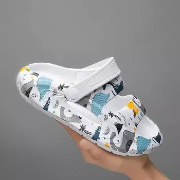 Детские шлепанцы Детские шлепанцы Шлепанцы для мальчиков Crocs Пляжная обувь Шлепанцы Size30 ,Foot Length18.5cm белый