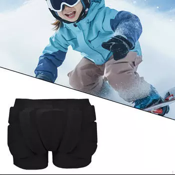 Детские шорты с защитой ягодиц для подростков, мягкие 3D-шорты с защитой копчика S