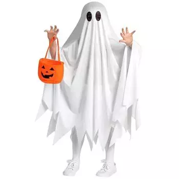 Детские смешные костюмы - Тихий потрепанный костюм на Хэллоуин с желтой сумкой One Size