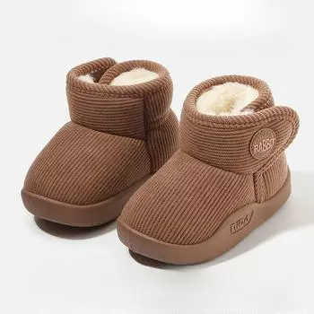 Детские снегоступы зимние детские прогулочные ботинки на мягкой подошве 21 хаки