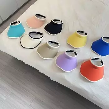 Детские солнцезащитные козырьки для мальчиков и девочек с пустым верхом, бейсбольная кепка от солнца, детские шляпы от солнца с защитой от ультрафиолета, широкие поля, летние пляжные кепки на открытом воздухе