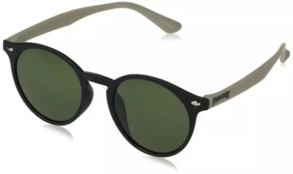 Детские Солнцезащитные Очки FR [Thrasher] (Бостонский стиль) [K021 / SHINE] BK/GNP (Поляризованный)