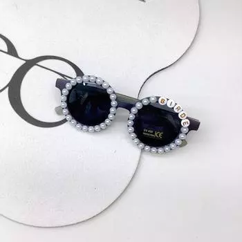 Детские солнцезащитные очки Модные трендовые детские солнцезащитные очки DIY Детские солнцезащитные очки с защитой от ультрафиолета Tide