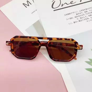 Детские солнцезащитные очки с двойным лучом, модные трендовые детские очки с защитой от ультрафиолета, вогнутый козырек от солнца