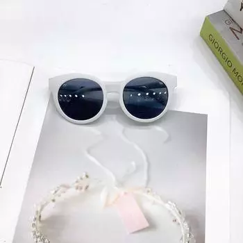 Детские солнцезащитные очки серии Macaron, матовые, модные, солнцезащитные очки с защитой от ультрафиолета жемчужина белый