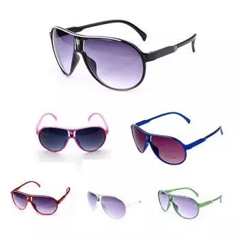 Детские солнцезащитные очки в оправе для ПК с линзами переменного тока для девочек и мальчиков, UV 400 розовый