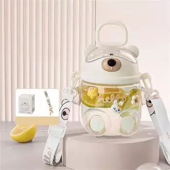 Детские соломенные кружки для детей с мягким носиком и ручкой Детские соломенные кружки подходят для школы, путешествий и прогулок One Size