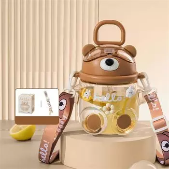 Детские соломенные кружки для детей с мягким носиком и ручкой Детские соломенные кружки подходят для школы, путешествий и прогулок One Size