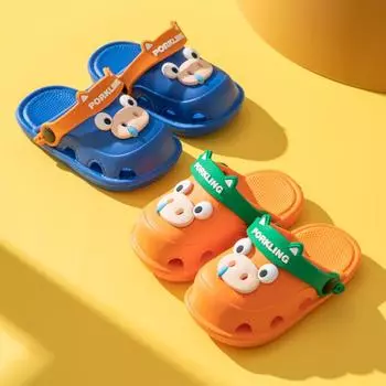 Детские сопли свиньи летние новые мягкие тапочки для студентов домашняя одежда для дома и улицы сумка крутые тапочки нескользящие 140 [Suitable for foot length 13cm]