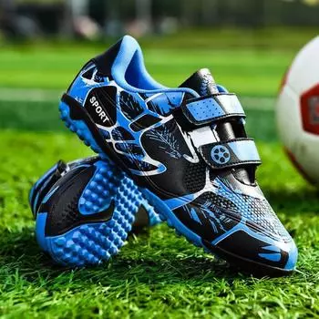 Детские спортивные футбольные бутсы Shattered Nails Training TF Boys Students Professional Short Nails Teen Girls Кроссовки для детей среднего возраста 28