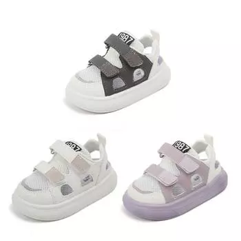 Детские спортивные сандалии для детей 1–10 лет, детская дышащая сетчатая обувь, летние ажурные сандалии 28