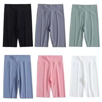 Детские спортивные шорты для девочек, однотонные танцевальные шорты с эластичной резинкой на талии 110