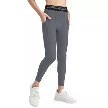 Детские спортивные штаны с карманами для мальчиков, брюки для фитнеса, быстросохнущие спортивные брюки для бега 120