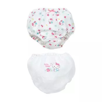 Детские стеганые шорты, комплект из 2 шт. Hello Kitty, 130 см, хлопок, с именем, 2 узора для детей 227749 [Sanrio]