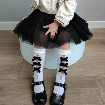 Детские стекающиеся волосы, рождественские милые девушки, ажурные чулки, милые чулки для девочек
