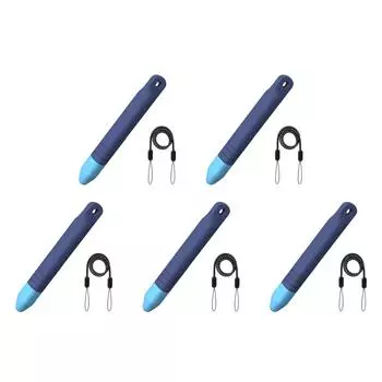 Детские стилусы, цифровые карандаши с защитой от скатывания для iPad для Amazon Fire Kids(синий