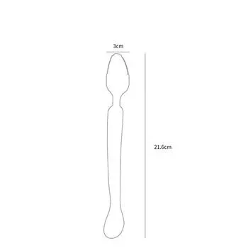 Детские столовые приборы из нержавеющей стали, силиконовая двухсторонняя ложка для фруктового пюре, ложка для прикорма