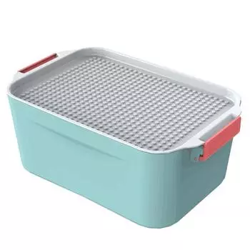 Детские строительные блоки, пластиковый ящик для хранения, головоломка для раннего образования, игрушки для детей, складывающие частицы, тренировка способности сортировки